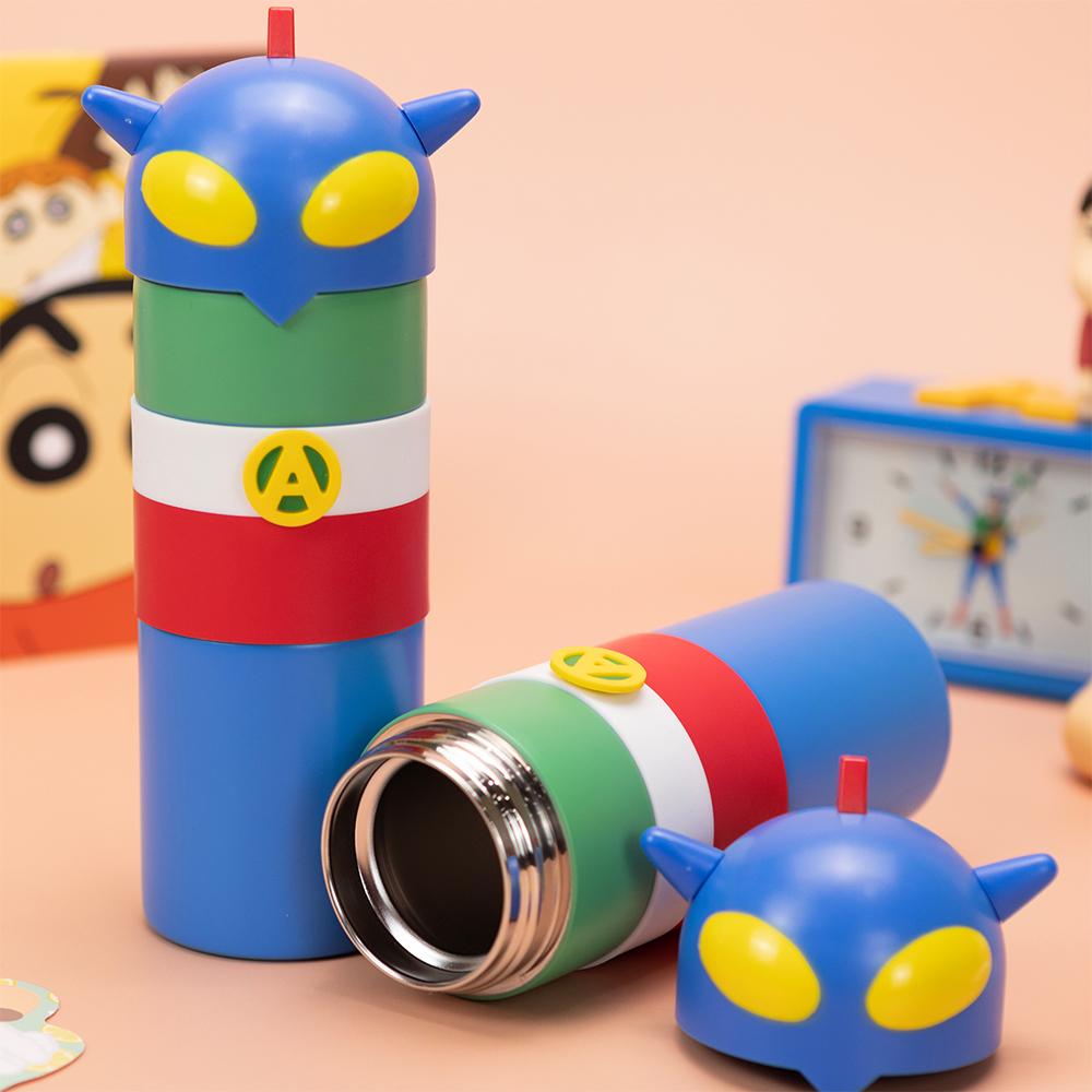 짱구 액션가면 스테인리스 텀블러 물병 물통 굿즈 350ml