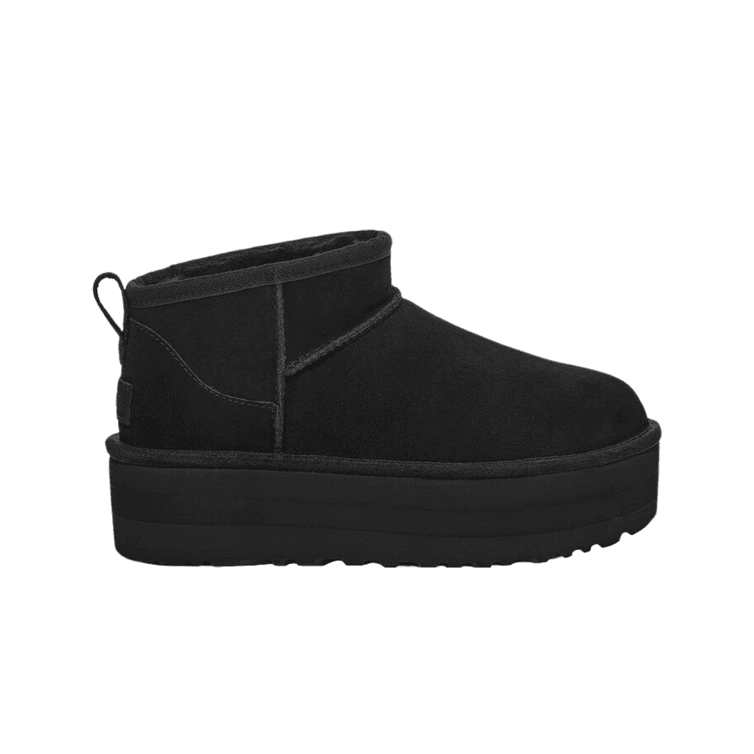 (W) UGG Classic Ultra Mini Platform Boots Black