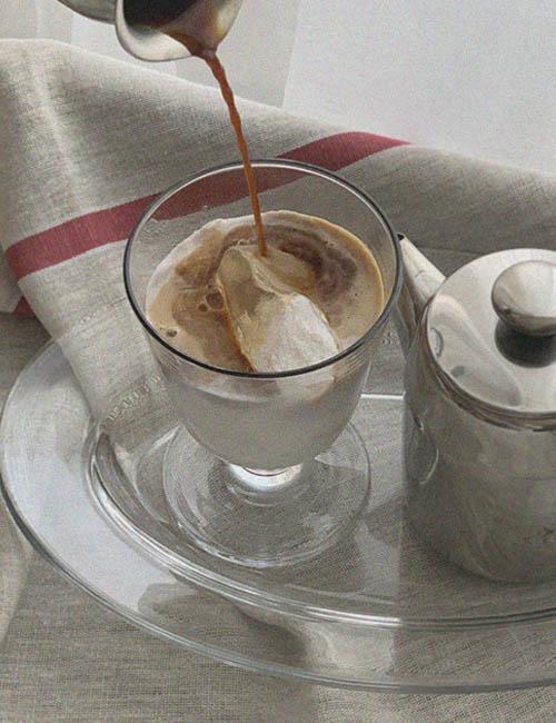 [OUR] Black-Rim Dessert Glass