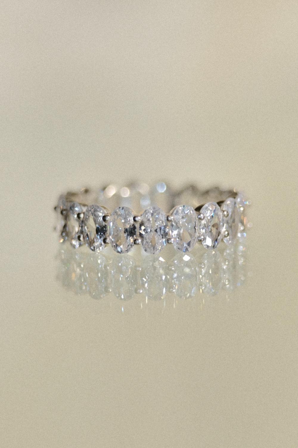 데어링 아이스 큐빅 반지