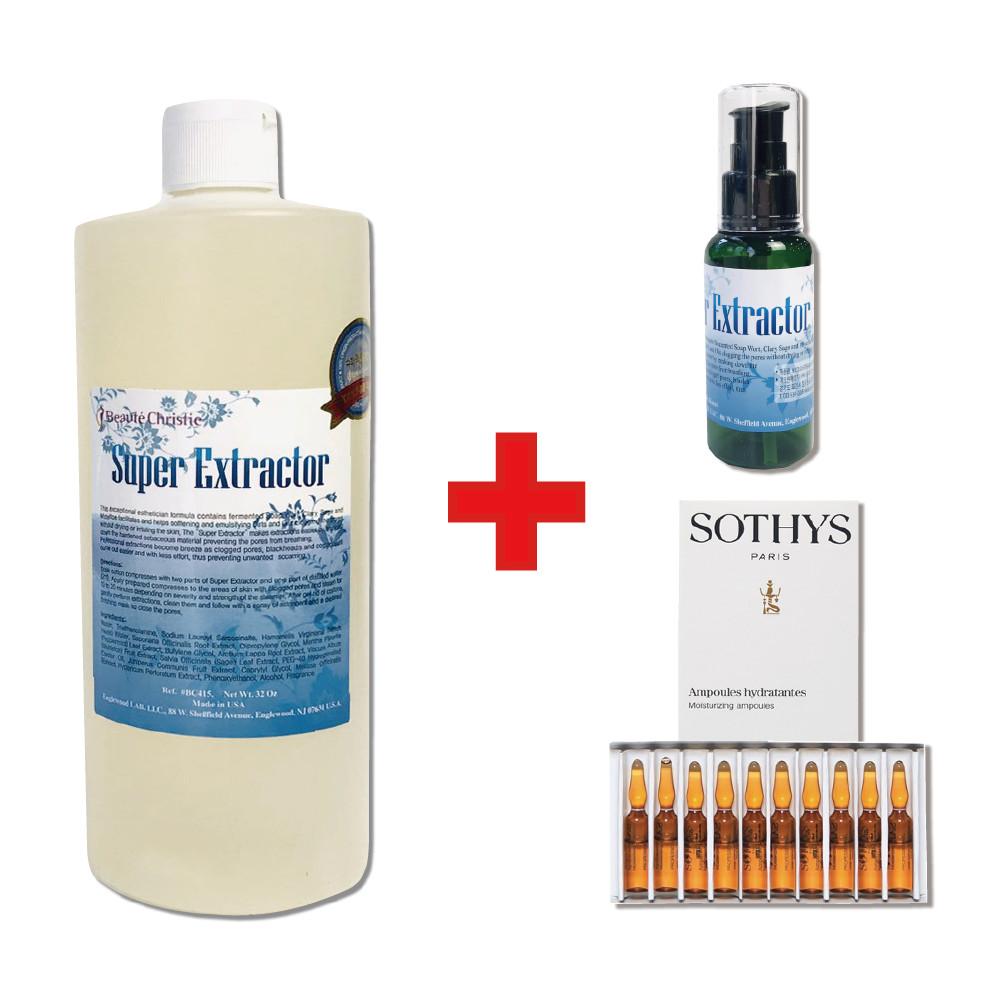 슈퍼엑스로션(슈퍼익스트랙터) 350ml+수분앰플+공병