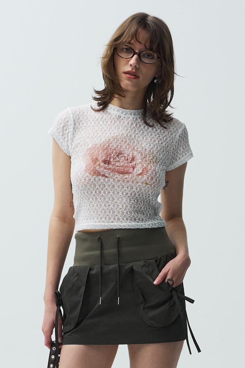 lace rose t (white)