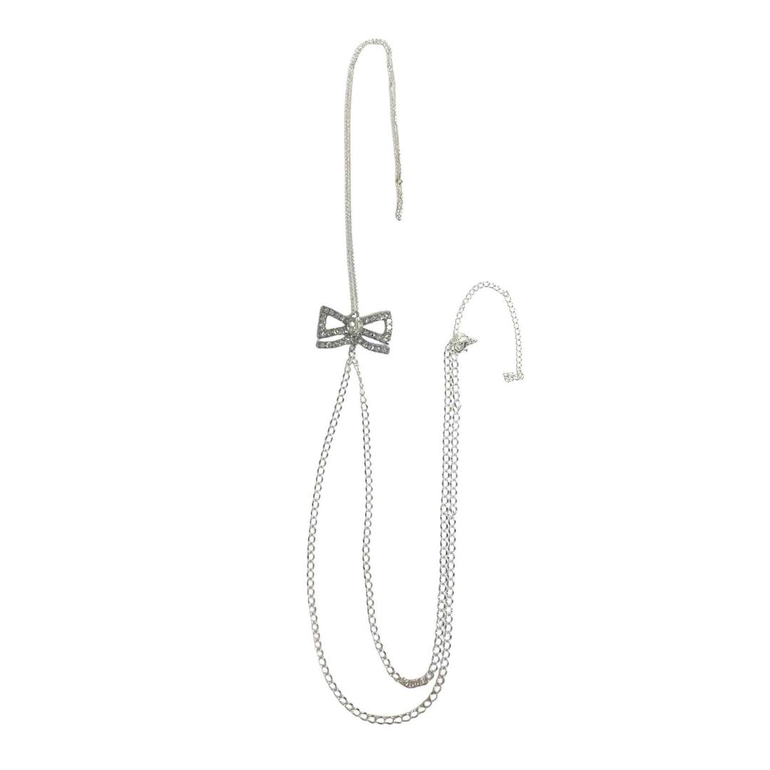 crystal ribbon body chain