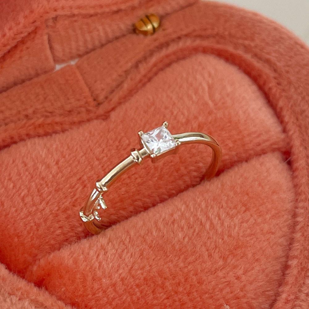 14k 뱀부 열쇠 반지