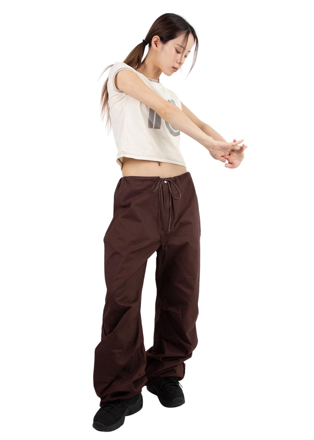 PLUM PARACHUTE TROUSER