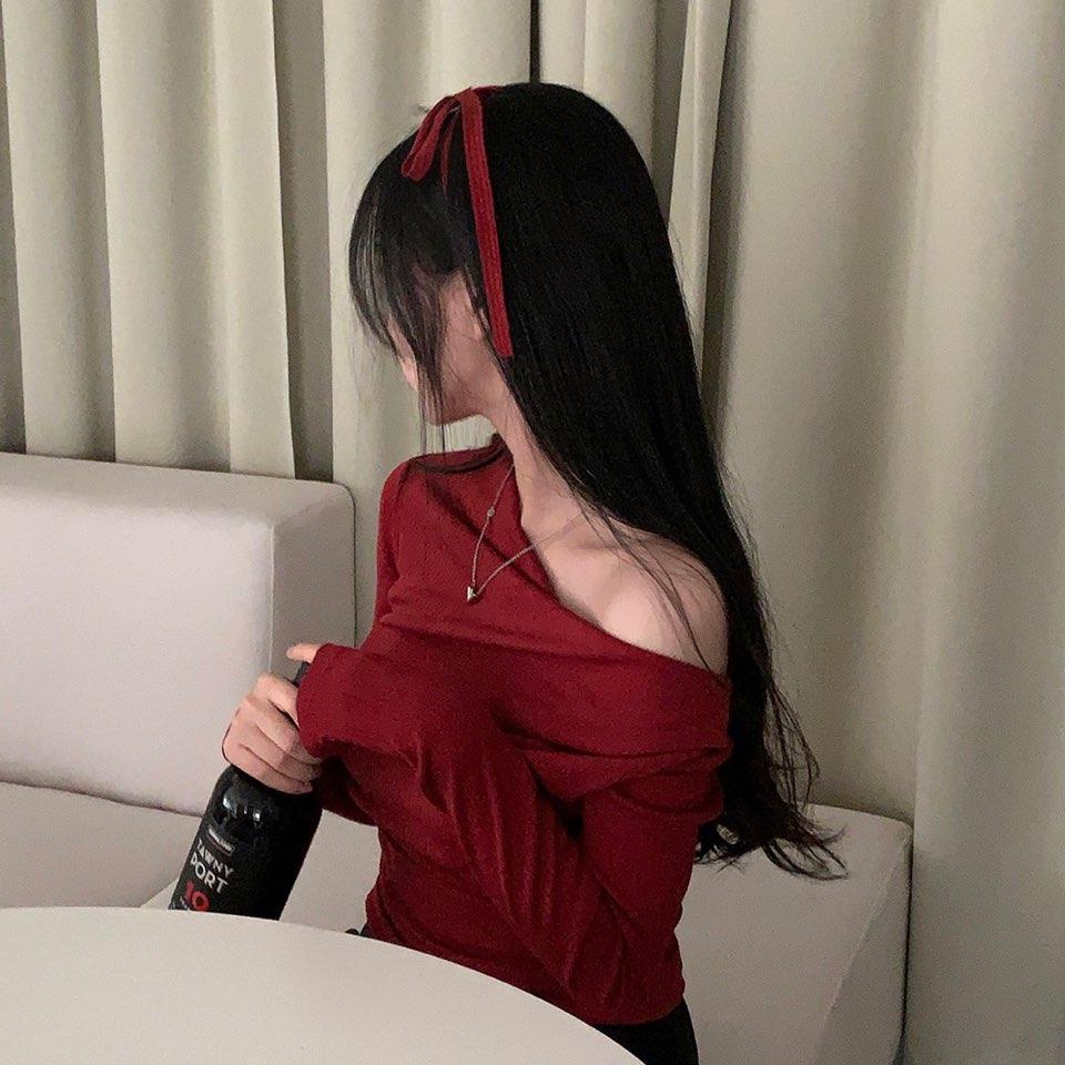 크림치즈마켓 [머플러증정] 자체제작 #크치Made 세븐웨이 드레이프 오프숄더 원숄더 보트넥 니트 긴팔티 - t (연말룩,하객룩)