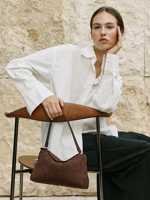 MOVO BAG _ 스웨이드 브라운 미니백 3way