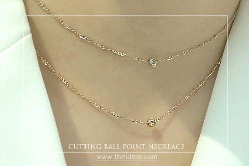 컷팅볼포인트목걸이