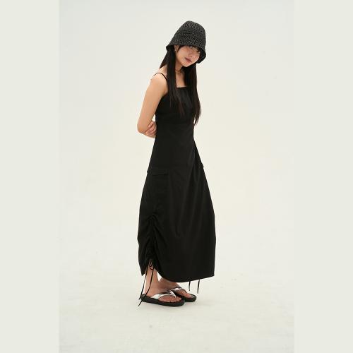 하이파이브(HYFVE)  슬리브리스 스트링 카고 원피스 - 사이즈 & 후기 | 무신사