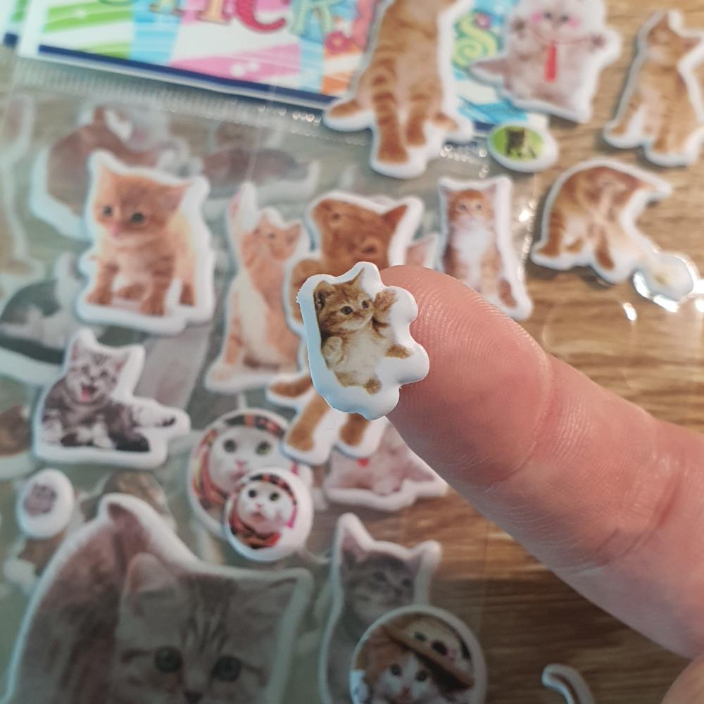 (고전 문구) 귀여운 고양이 스티커