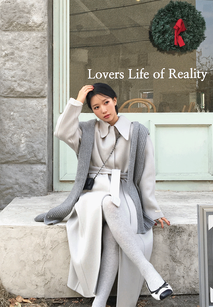 [울100] 르오브 싱글 핸드메이드 롱 코트 2color