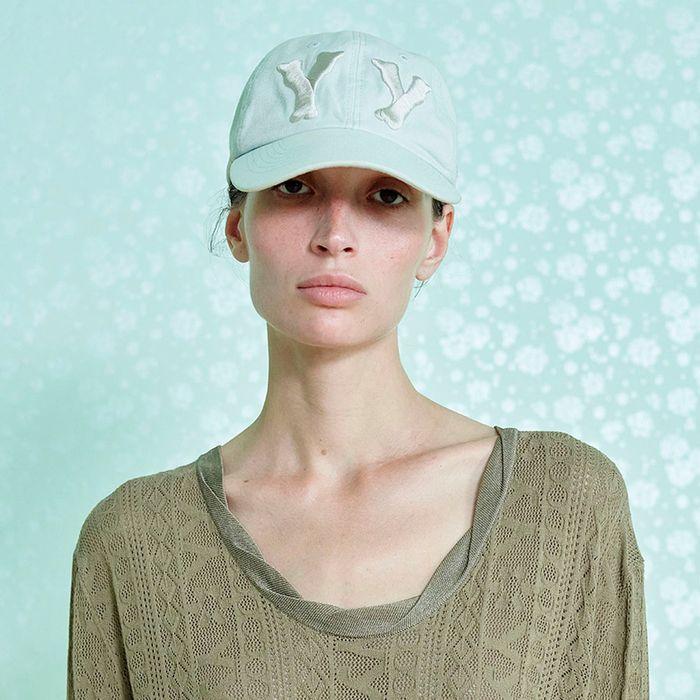 YY HEART BONE BALL CAP (MINTY WHITE)