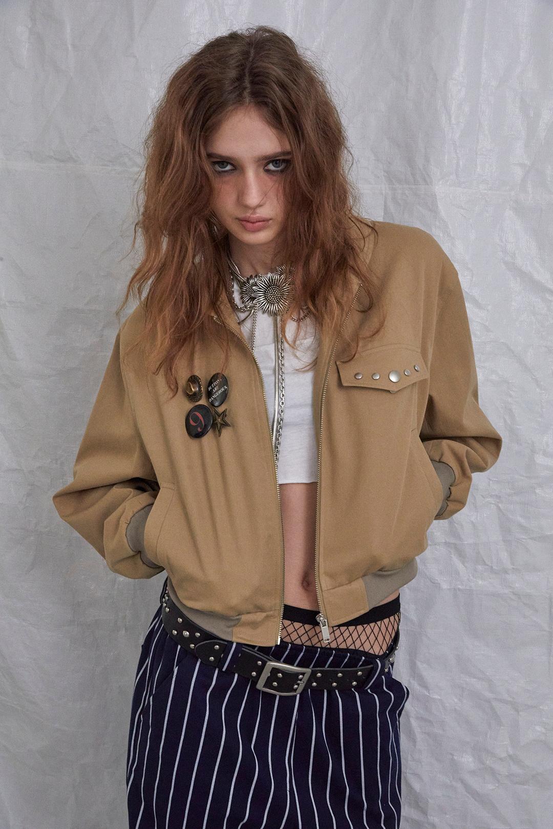 CROSS D.R.D BLOUSON  IN BEIGE