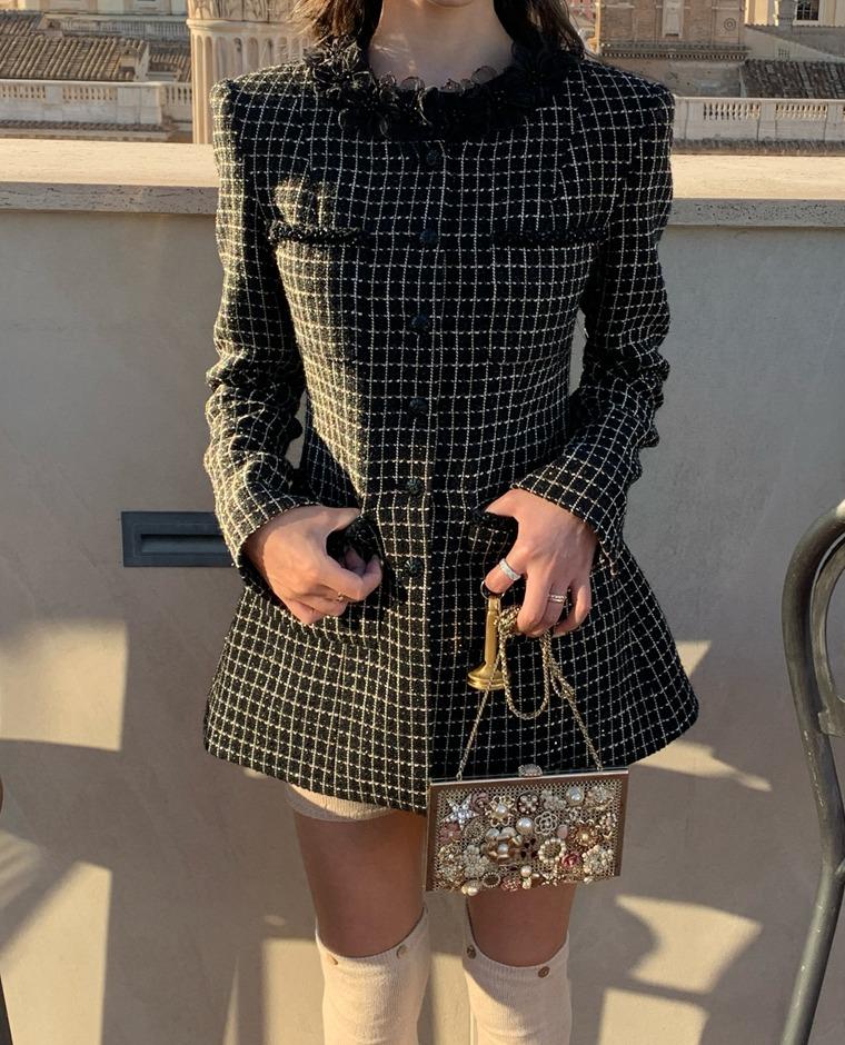 지블리아 트위드 자켓