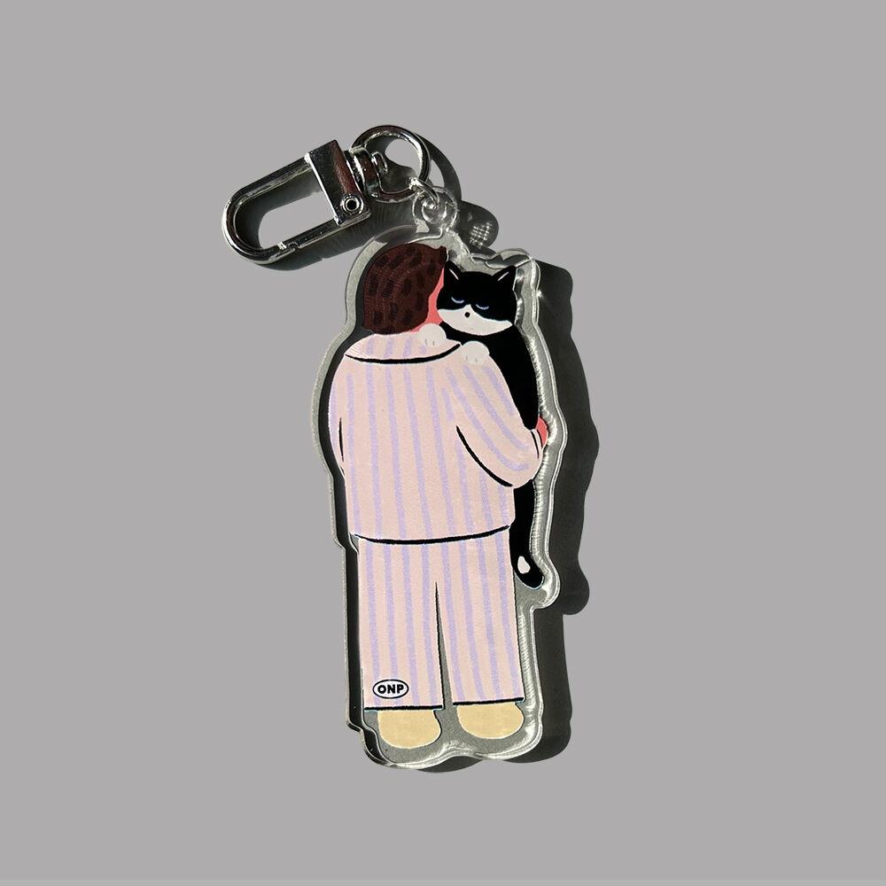 HMMM. Brindled cat oreo 키링, 오나이스피스