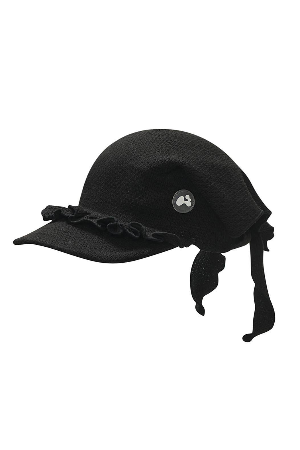 Frill winter visor cap (Black)