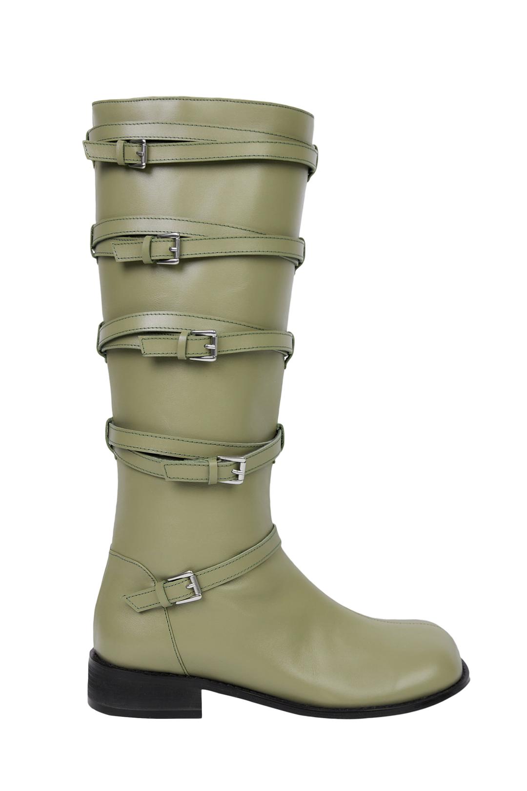 Buckle Wind Boots / Khaki