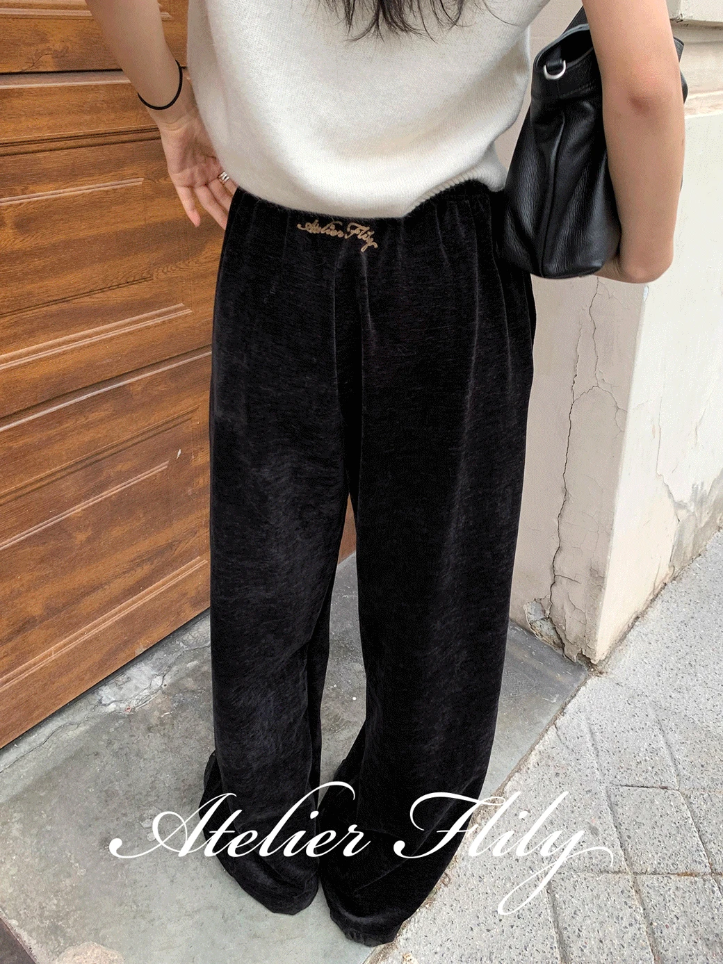 [ONLY FLILY] Atelier Velvet Easy Pants