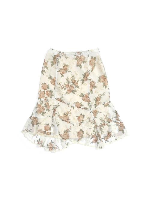 vintage rose skirt