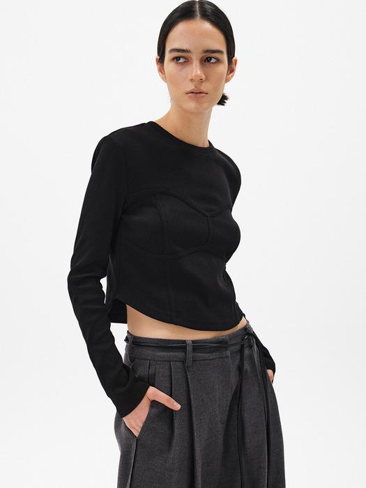 [단독] 뷔스티에 롱 슬리브_3colors