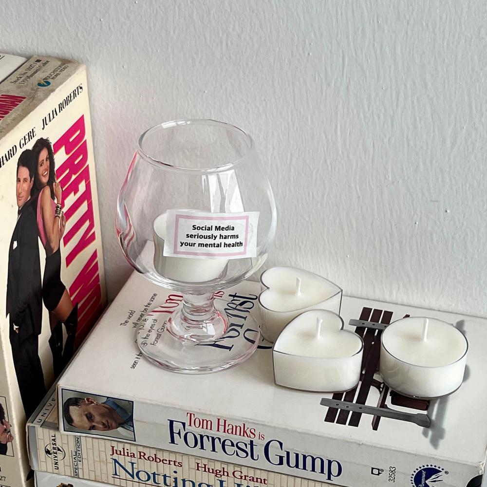 [CLASSIC] 위클리 티라이트 캔들 세트 (캔들8p+홀더1p+마스킹테이프1p) / 브랜디 기본 하트 원형