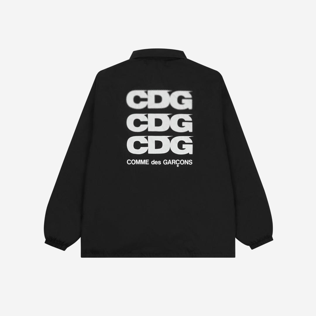 CDG Logo Coach Jacket Black