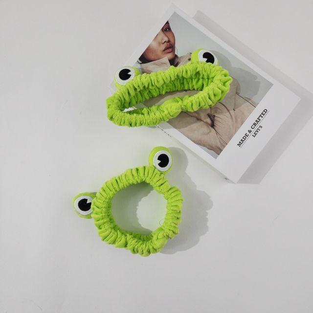 귀여운 개구리 초록 세안 머리띠 헤어밴드 세안밴드  1946