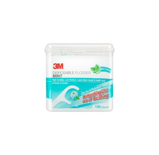 3M 싱글라인 일회용 치실 민트 136개입