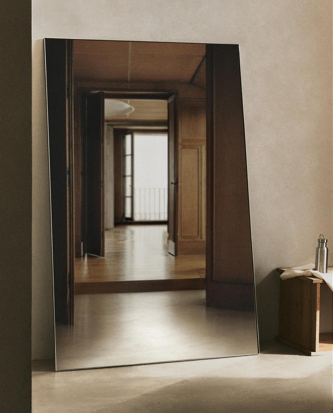 실버 프레임 전신거울