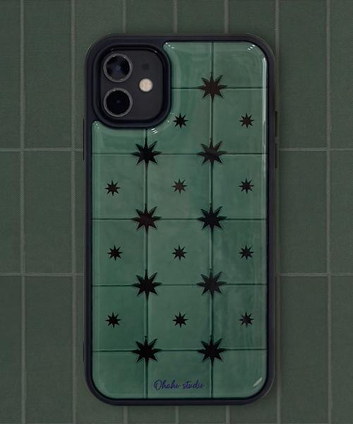 Vintage Green Phone case (에폭시/글라스/맥세이프글라스)
