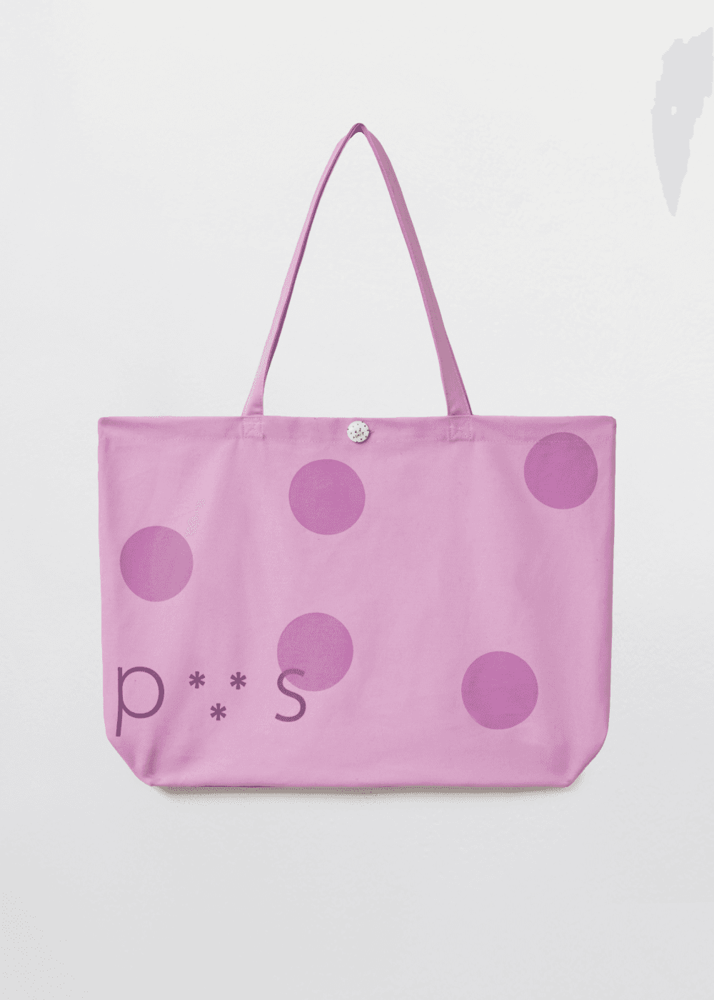 PVS Dot Button Bag / Pink Lilac