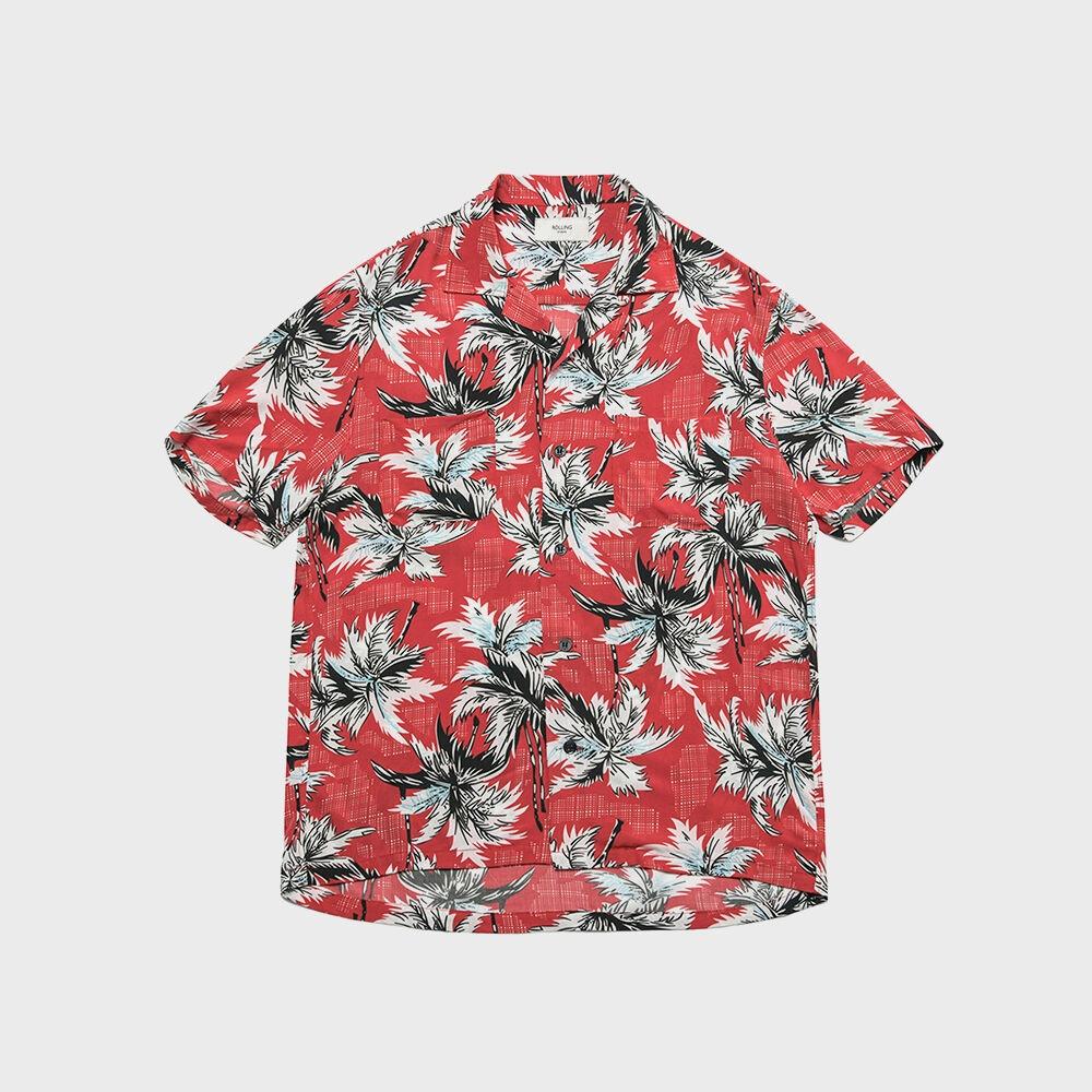 HAWAIAN SHIRT FLORAL RED
