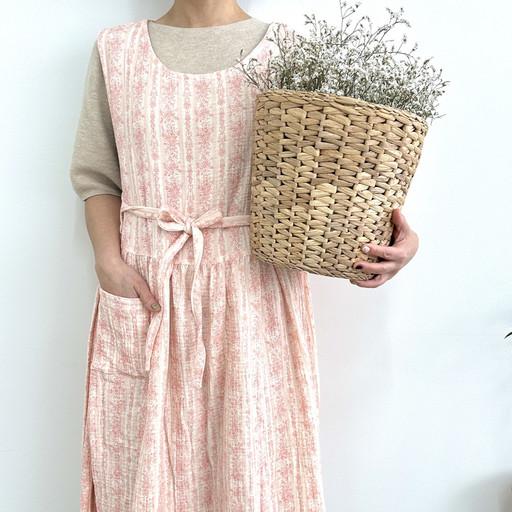 앤틱 이중거즈 조끼형 장금이 원피스 앞치마