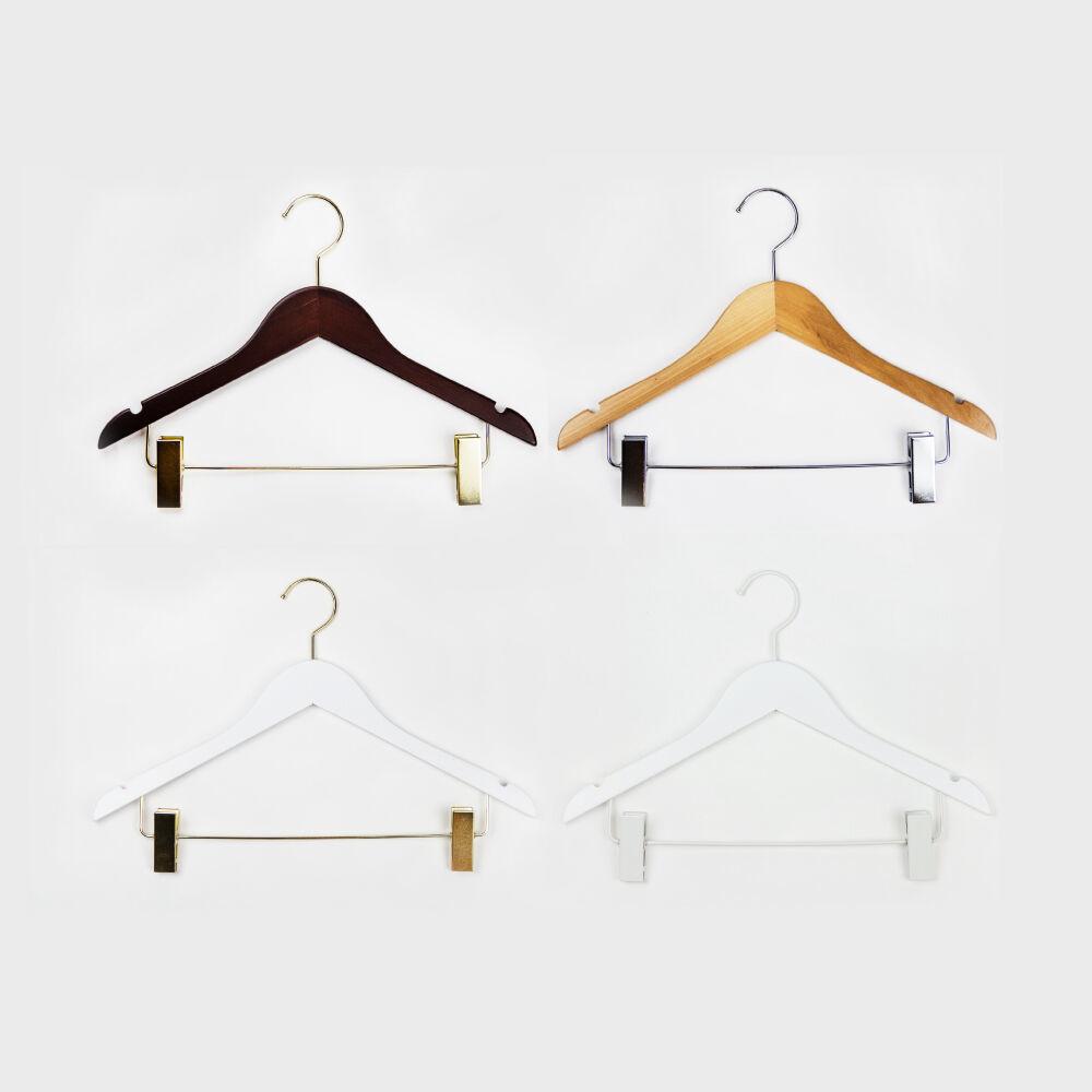 메이네티 원목 남성용 상하의 집게 옷걸이 5P (4 color)