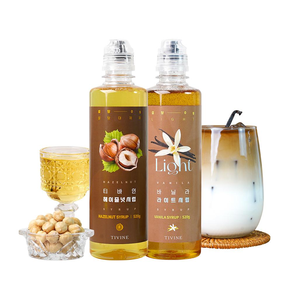 무설탕 저칼로리 바닐라 시럽 헤이즐넛 슈가프리 저당 키토 바닐라 빈 커피 시럽