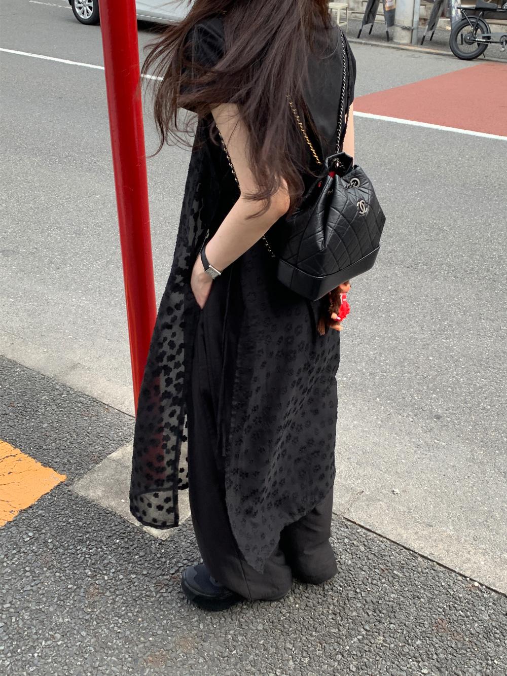 [리어스 제작] 데이지 레이어드 원피스 (black)
