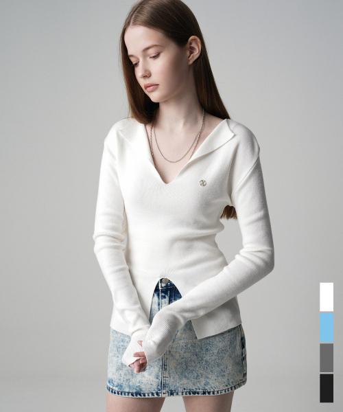 어반드레스(AVANDRESS)  Collar Slit Knit - 4COL - 사이즈 & 후기 | 무신사