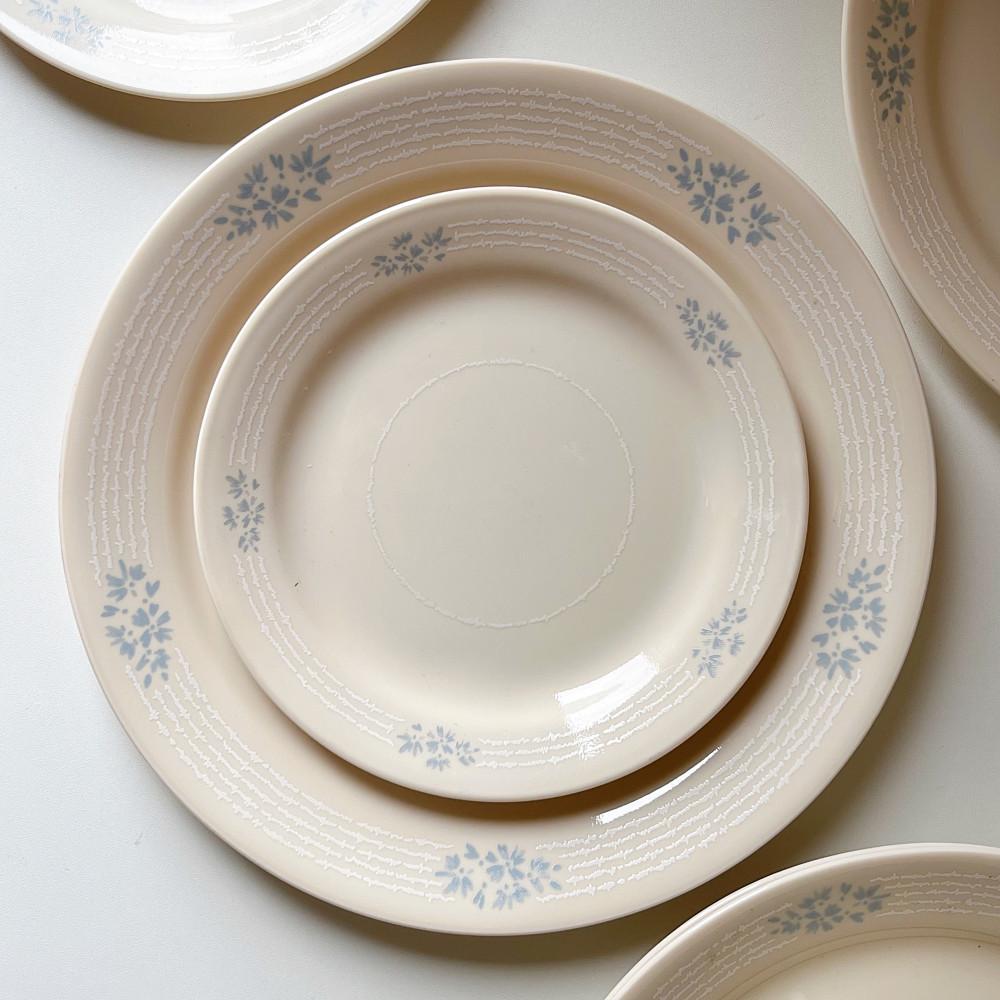 빈티지 코렐 레이스부케 샐러드 플레이트 수입 명품 그릇 접시