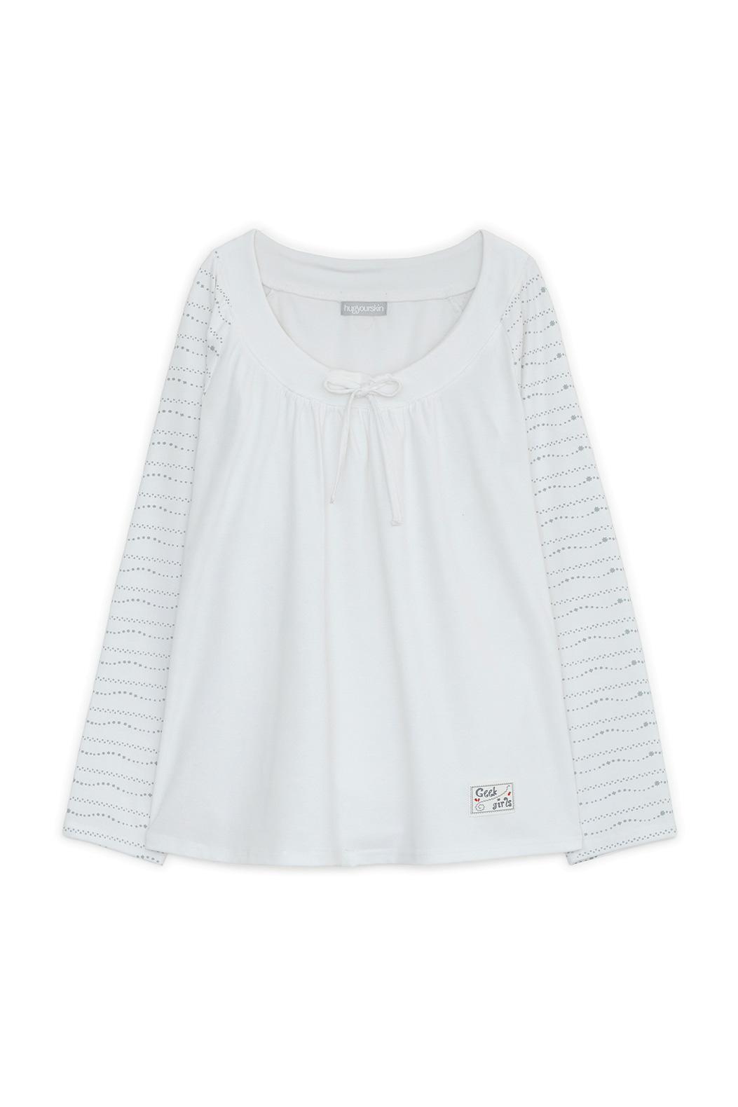 Draw-string long sleeves (Ivory)