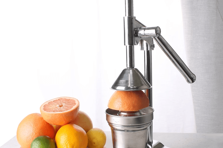 레몬스퀴저 스탠드형 레버형 레몬즙짜기 스텐 손쉬운 과일착즙기