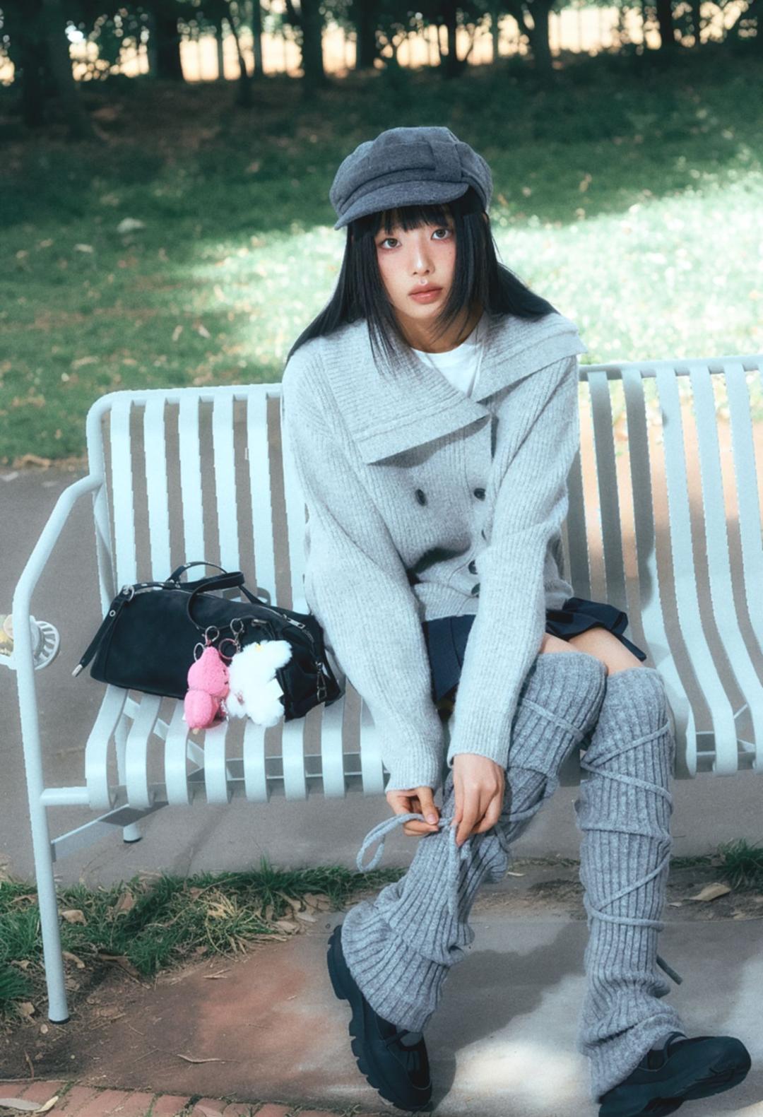 오버핏 더블버튼 가디건_MIWCKG307T