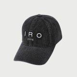 이로 P TROYES IRO LOGO 자수 데님 볼캡 IXRAS25701BKL
