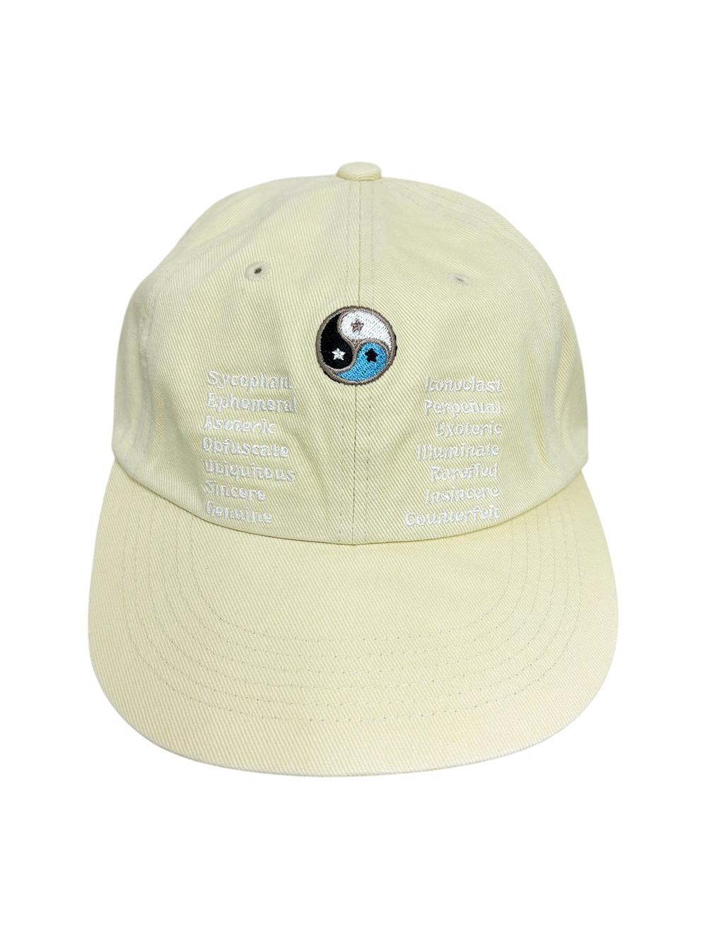 Yin Yang Washed Cap Yellow