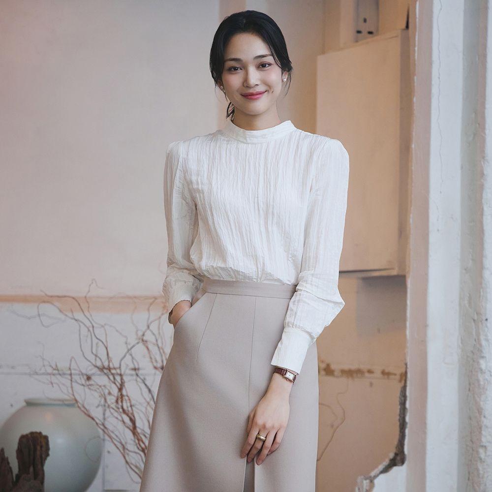[24 F/W] 반하이넥 블라우스 ITOBZBL830