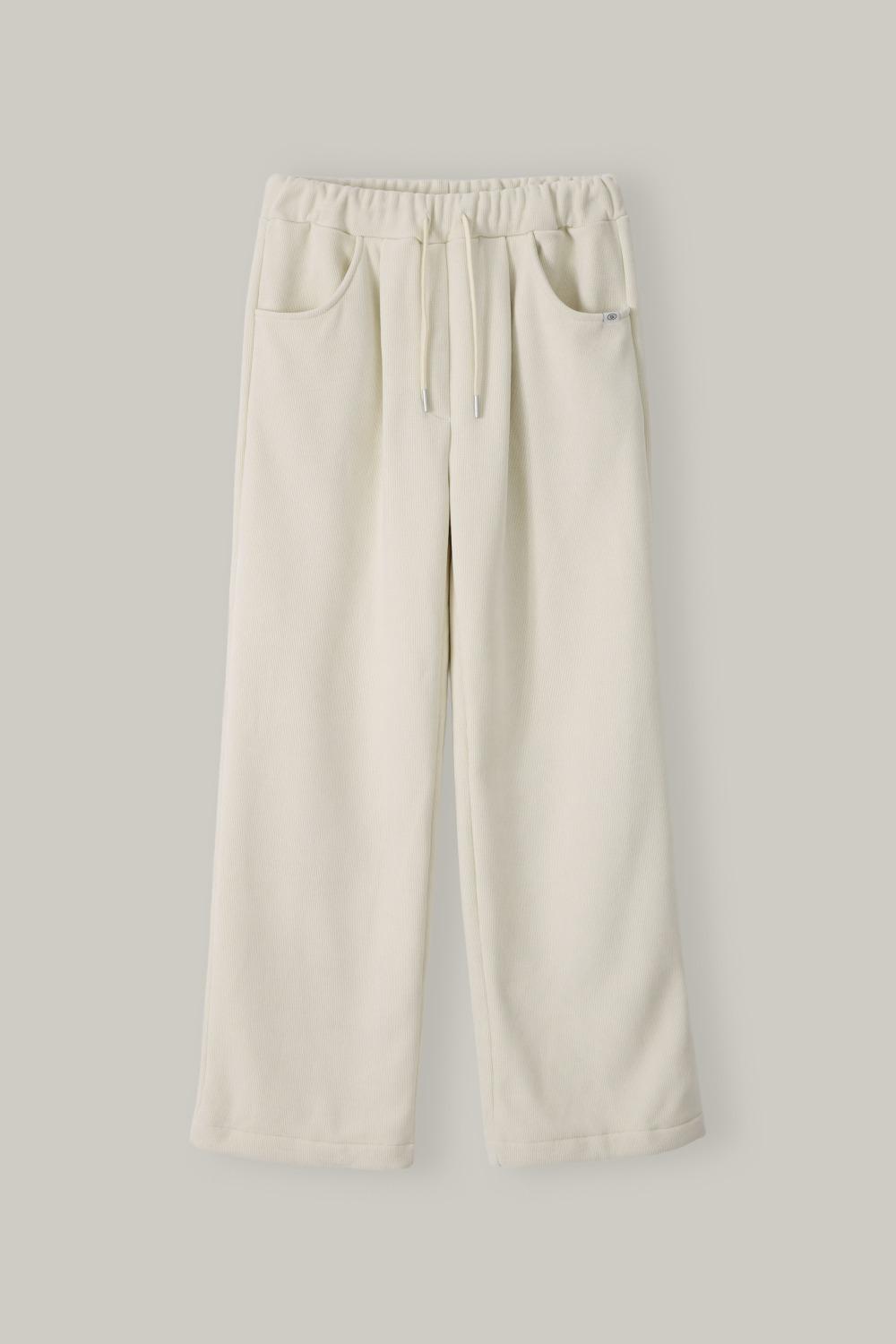 Warm Rib Pants (Ivory)