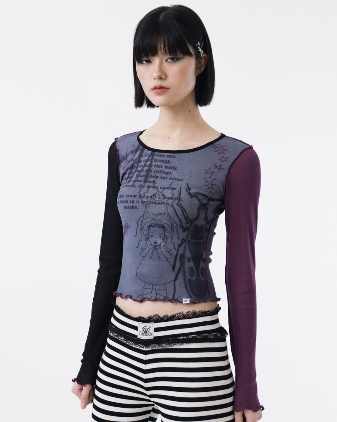 Nocturne Long Sleeves Mesh Top