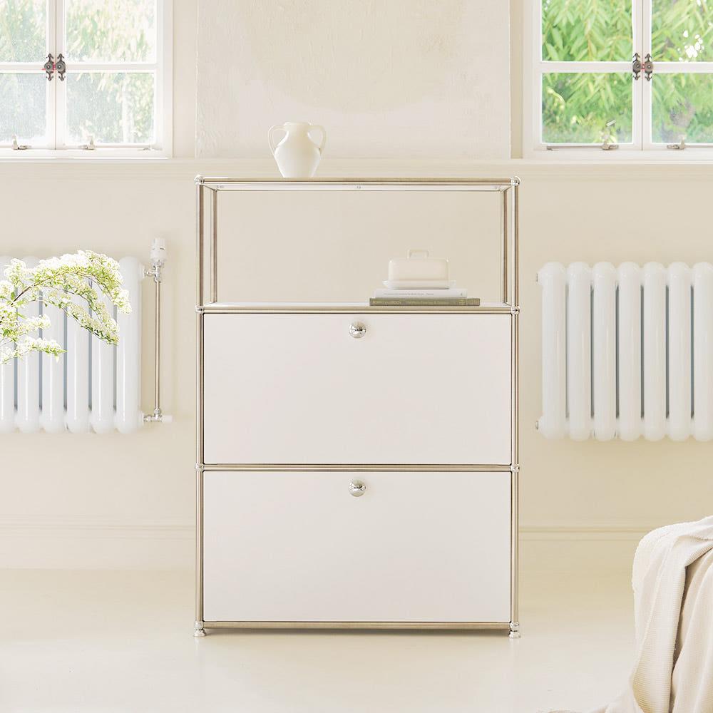 포스트모던 발렌 미드센츄리 2도어 모듈 수납장 770 3단