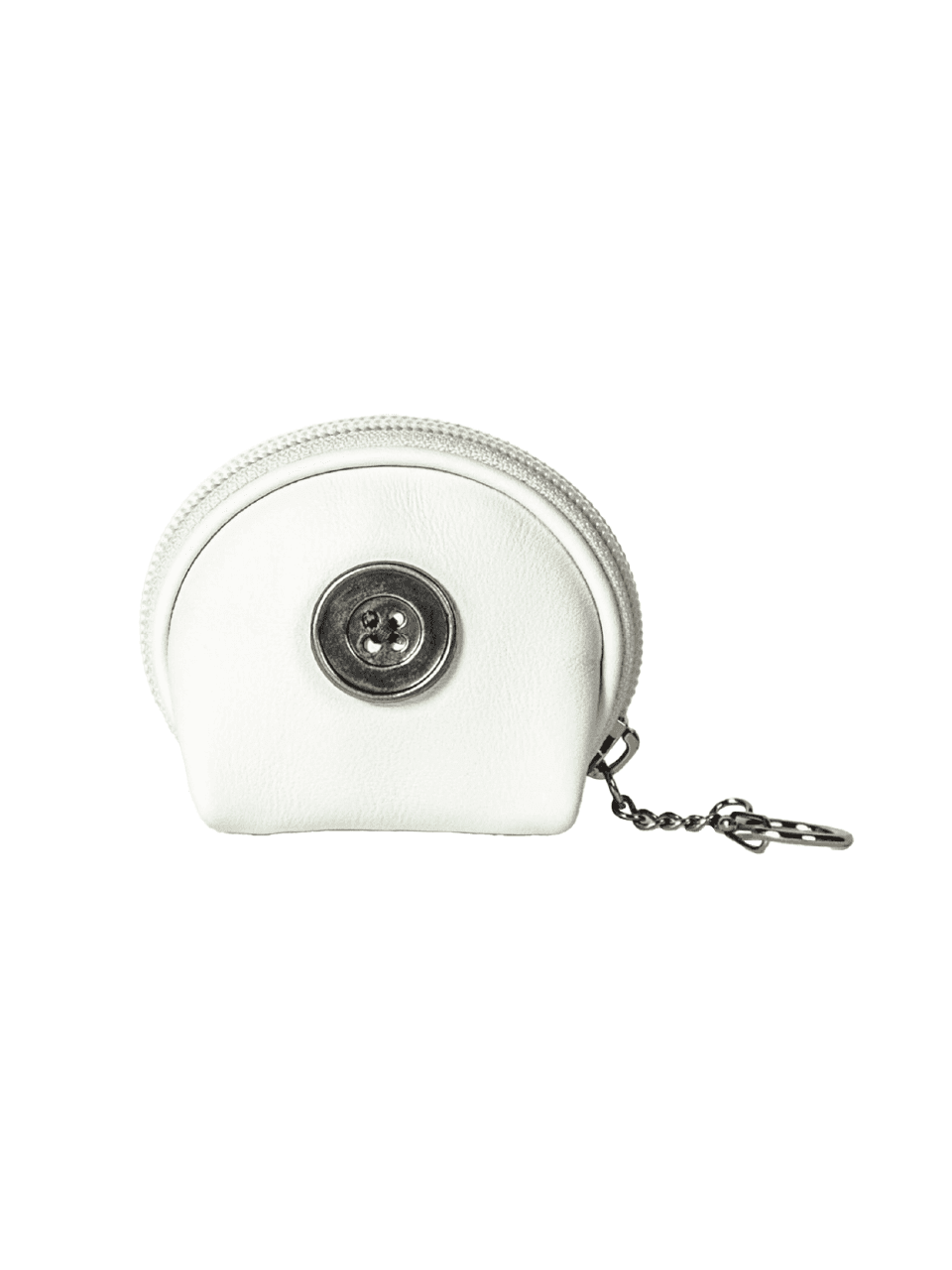 Button Coin Pouch (white)