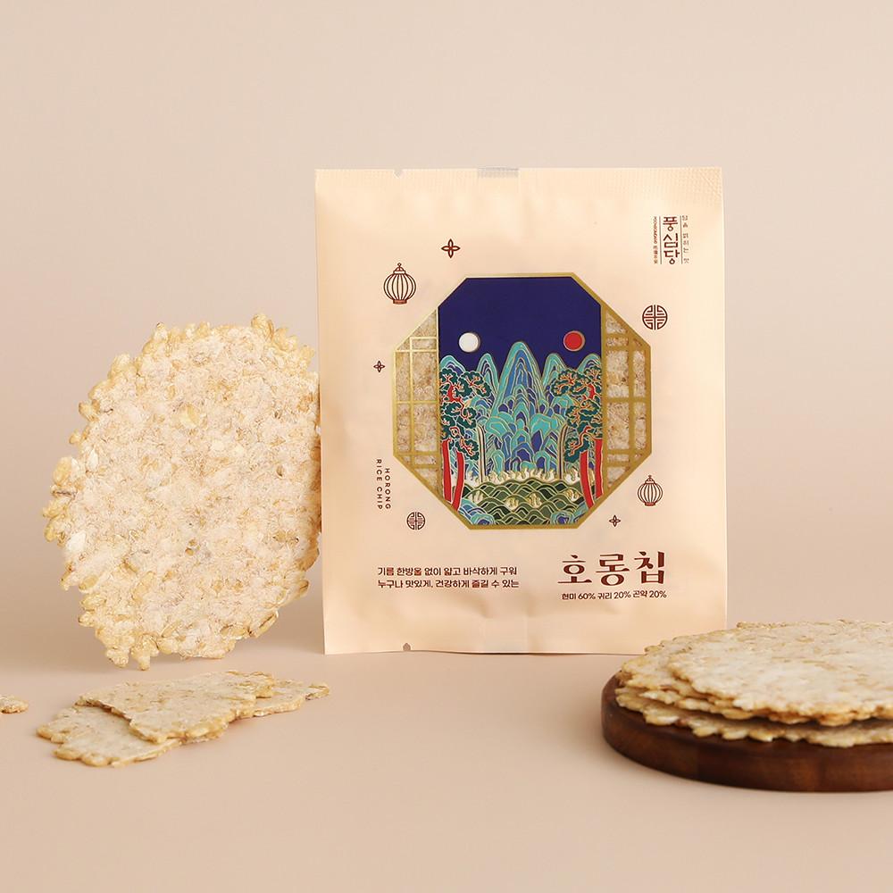 풍심당 호롱칩 현미 귀리 곤약 누룽지 15개 (15개, 30개) : 풍심당