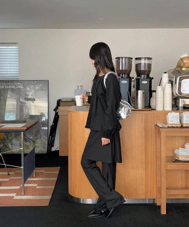 갤라 스커트 레이어드 팬츠